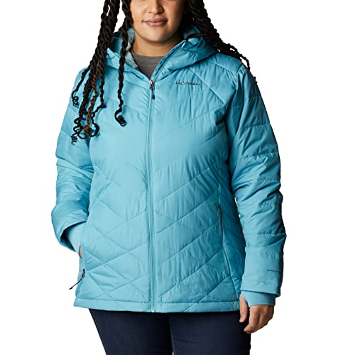 Image of Columbia Women's Omni-Heat Reflective Heavenly Hooded Hiking & Trekking Down Standard Length Jacket