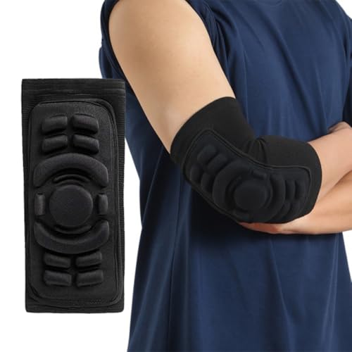 LATRAT Lot de 2 coudières de protection pour VTT, cyclisme, équitation, coudières ou coudières pour cyclisme, équitation, noir