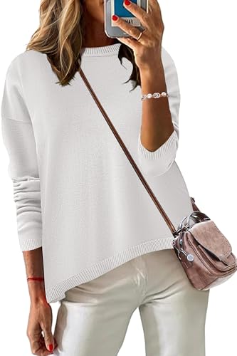 Image of Zeagoo Sweaters for Women Fall Outfits Trendy 2025 Long Sleeve Shirts Bussiness Casual Knit Pullover Sweater Tops
