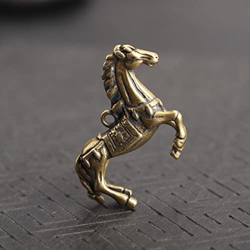 Statue cheval laiton miniature figurine animale rétro vintage