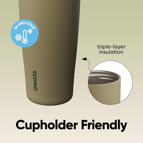 Image of Owala FreeSip Sway Insulated Stainless Steel Water Bottle with Two-Way Spout, Built-In Straw and Bucket Handle, Made for Travel, School, and Sports, 40oz, BPA Free, Leak Proof, Off Road