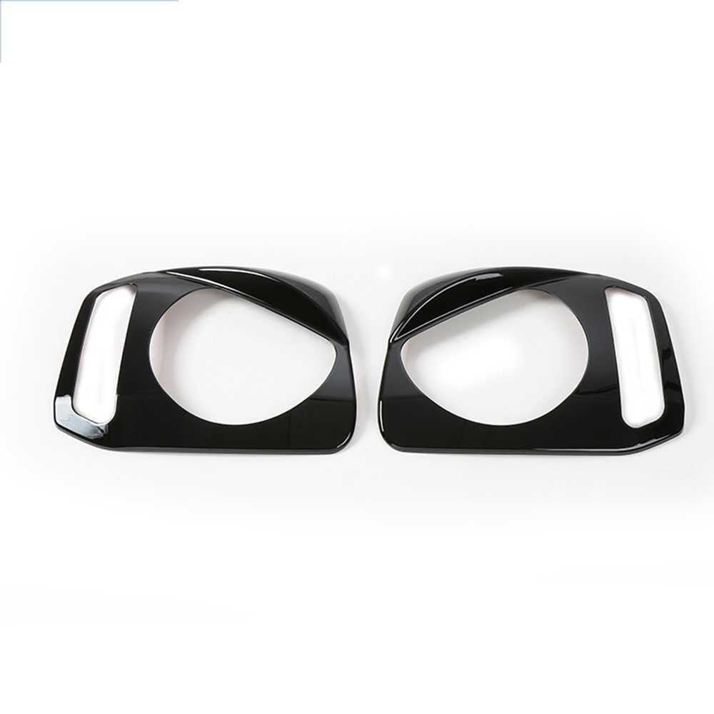 Amazon.co.jp: KenKER 車のフロントヘッドライト眉毛まぶたカバー