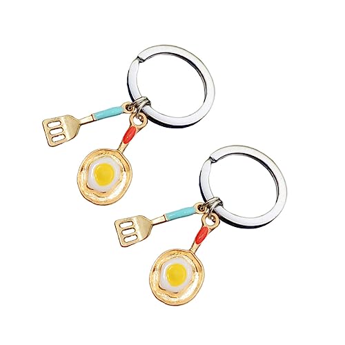 FOMIYES 1 Juego Sartén Y Llaveros Para Chefs Decoración De Accesorios Y Prácticos 2 Piezas