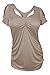 eVogues Plus Size Off Shoulder Racer Back Tunic Top