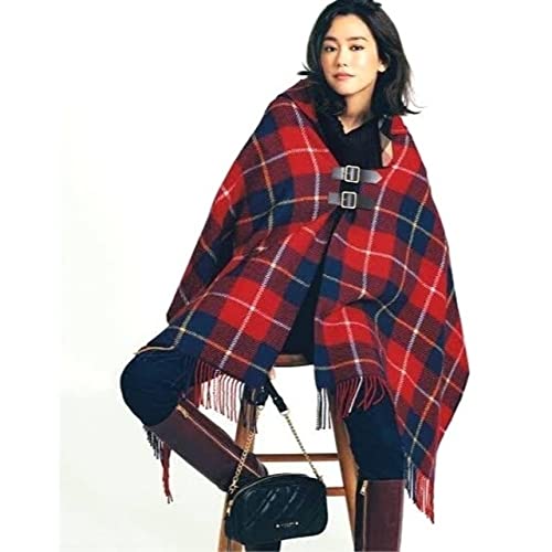 [美品]BURBERRY BLUE LABEL 大判ストール　フード付　ポンチョ 希少】Burberry Blue label ポンチョ フード付き ストール