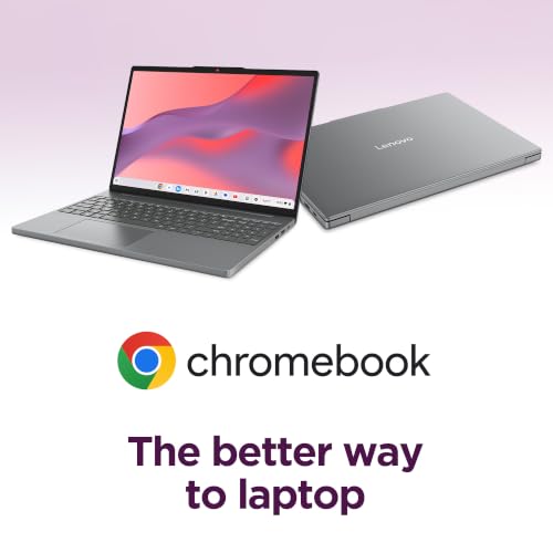 Image of Lenovo Chromebook m 15 inch - Everyday Laptop - Google Gemini - MediaTek Kompanio 540 CPU - 15.3 inch WUXGA IPS Display - 8GB RAM - 128GB UFS Storage - Integrated Arm Mali-G57 MC2 GPU - Luna Grey