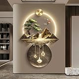 Photo Gallery bubinblau pittura murale 3d con luce, scultura a parete in metallo, decorazione murale di lusso con albero d acqua di montagna, dipinti sospesi con paesaggi orientali,b,50x70cm Photo Gallery bubinblau pittura murale 3d con luce, scultura a parete in metallo, decorazione murale di lusso con albero d acqua di montagna, dipinti sospesi con paesaggi orientali,b,50x70cm