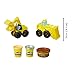 Play-Doh Wheels Excavator & Loader Toy Construction Trucks with Non-Toxic Sand Build in' Compound Plus 2 Additional Colors