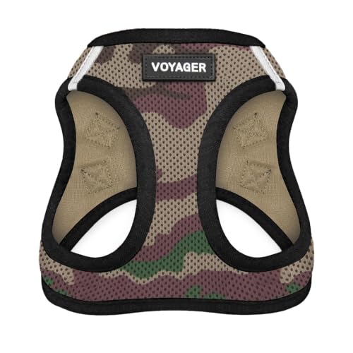 Image of Voyager Step-in Air Dog Vest Harness - Army, X-Large | 20.5 - 23 inch in Chest, Reflective Bands, All Weather Breathable Air Mesh, Cats Compatible, Lightweight, Fast Drying
