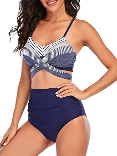 American Trends Womens High Waisted Bikini Swimsuits Push Up Bikini Sets Sexy Bathing Suits Two Piece Swimsuit3