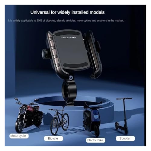 Support téléphone aluminium moto rigide premium pour grands smartphones - 5