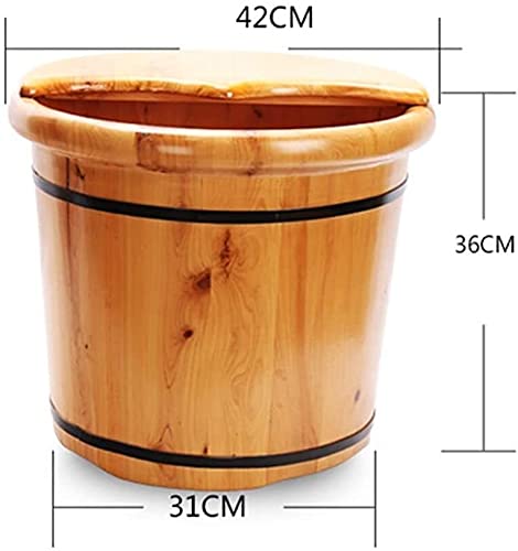 Spa de pies de madera masajeadora 36 cm alto miniatura 2