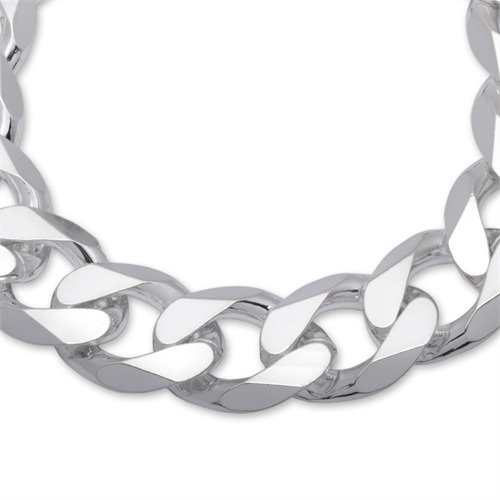 JEWLIX Herrenarmband 925 Silber Panzerarmband 17mm PA0170