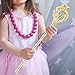 AMLESO Rhinestone Scepter, Handhelds, Costume Accessories Sceptre Props for Beauty Contest Pageant Christmas Wedding, Gold