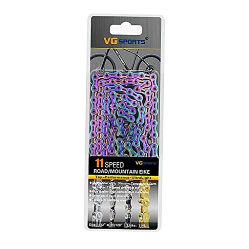 TISHITA チェーンの交換 9S 11S 自転車チェーン コンポーネント, カラフルな11S
