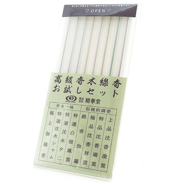 Amazon｜精華堂 お線香 高級香木シリーズ お試しセット｜線香
