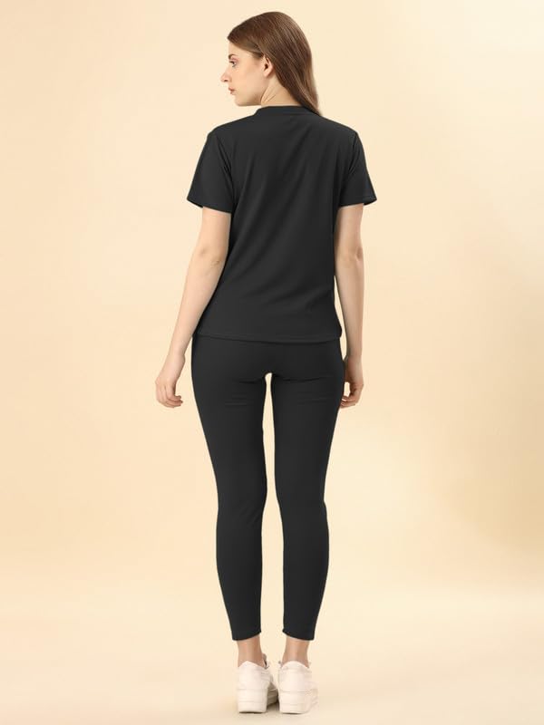 Image of DTR FASHION Cotton Blend Styled With Solid Lining Tracksuit | Co-ord Set For Women| Active Wear Suit Set For Women