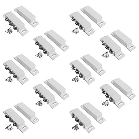 10 Sets Pack of NO&NC Magnetic Door Contacts Alarm Reed Switch Sensor Cover