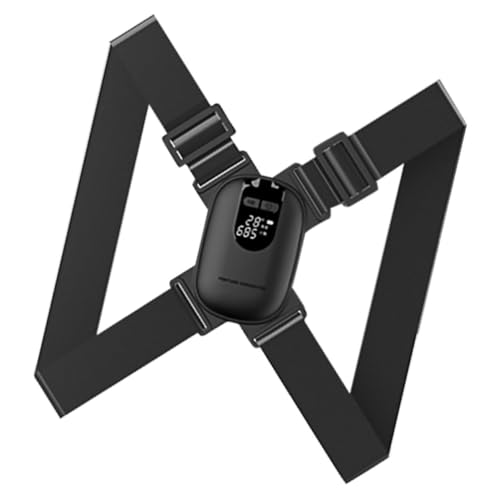 COLLBATH 1 Set Posture Belt Belts for Brace Straightener Posture Reminder Tennager Posture Trainer Body Posture Lumbar Posture Brace Posture Strap Posture Band Abs Black