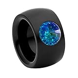 Der Bandring, der auch als Designerring oder Verlobungsring auf sich aufmerksam macht ist aus nickelfreiem Edelstahl gefertigt, ist antiallergen und kann von Allergikern getragen werden.