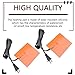 4 x 5in Car Engine Silicone Pad Heater - Self-Adhesive, 2Pcs Oil Pan Heater Pad Car Truck Oil Pan Heater Pad for Metal Surface with 194°F Thermal Protector & 68