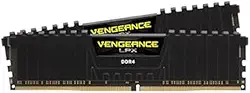 Corsair Memória de desktop Vengeance LPX 16GB (2x 8GB) DDR4 3600(PC4-28800) C18 1,35V – Preto