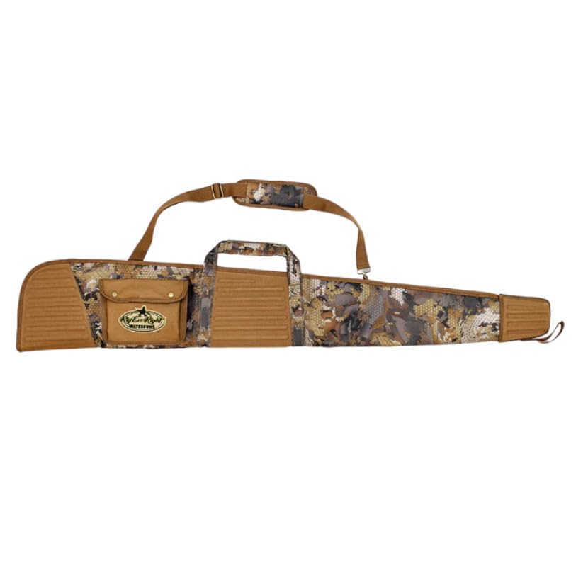 Rig'Em Right Waterfowl 53' Long Nitro Deluxe Floating Bird Hunting Shotgun Gun Case with EVA Stock, Action and Barrel Protection, Rainproof Zipper, Choke Tube Holders, and More (Optifade Timber Camo)