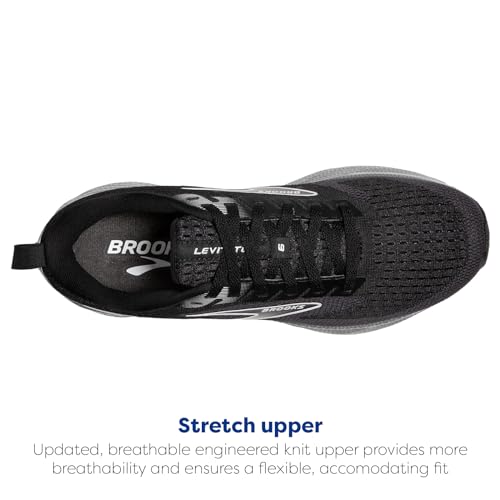 Brooks Brooks Women’s Levitate GTS 6 Supportive Running Shoe - Black/Blackened Pearl/White - 9 Medium