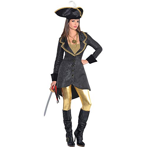 Chaqueta pirata estándar para mujer de una pieza multicolor Amscan 8403881