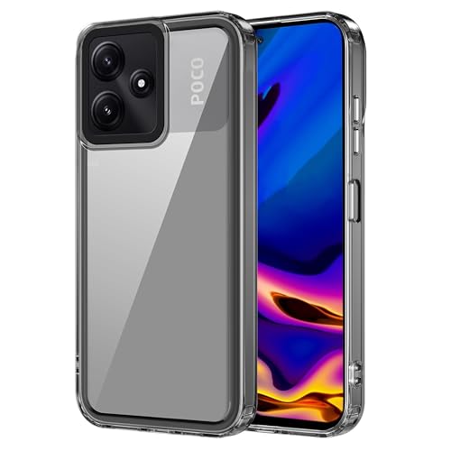 Image of Zapcase Back Case Cover for Poco M6 Pro 5G | Compatible for Poco M6 Pro 5G Back Cover | Case Cover with Camera Protection | (TPU + PC | Translucent Black)