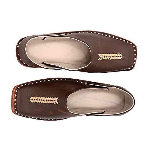 Divyanshu Fashion Men's Ethnic Embroidery Jutis and Mojaris for Fashion|Outdoor|Occasions|Wedding|Party|Evening|Festive|Shoes with Comfort Insole (6-13 UK) DF-Z-9686