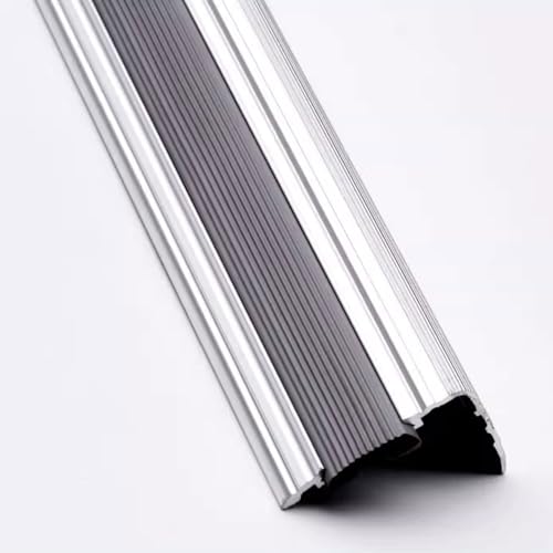 L���^�K�i�m�[�W���O �G�b�W�g���� �A���~���K�i���ݔ� ����~�߃R�[�i�[�v���e�N�^�[ ���S ���t���ȒP �����E���O���p(Silver,2pcs 0.9m/3ft)