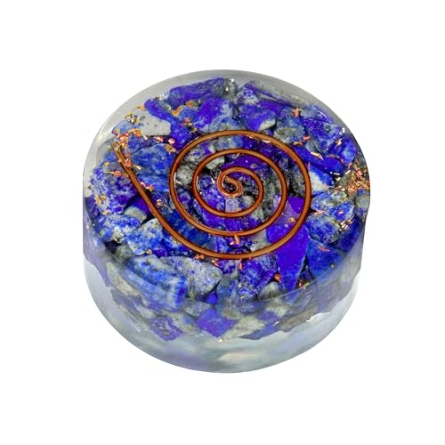 Jet Healing Crystal Oregon Positive Energy Generator Decor Encourage Innovative Thinking, Creativity, Intellectual Clarity, Gift (Lapis Lazuli)