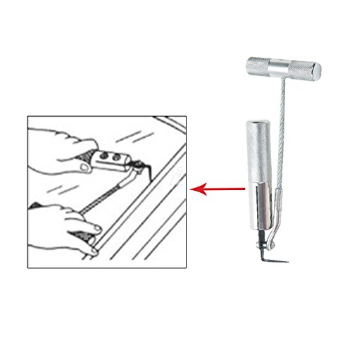 FreeTec 7tlg Einbau Ausbau Reparatur KFZ Windschutzscheibe Set Unerlässliches Werkzeug für Auto