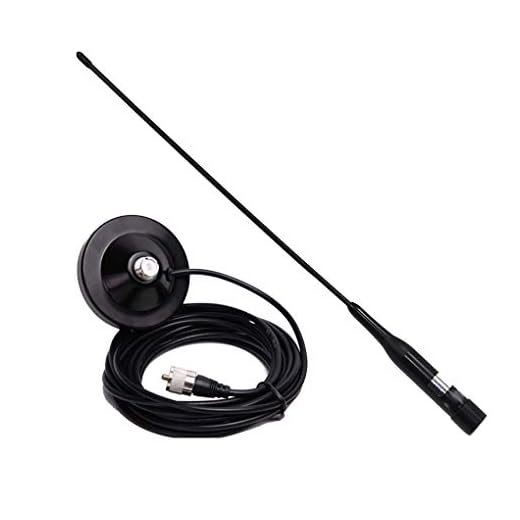 Morza Banda Dual VHF/UHF 144 / 430MHz móvil del Equipo de Radio Antena NLR2 + magnética reemplazo Monte 5M Cable para la Radio móvil