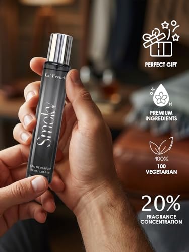 Image of La French Smoky Perfume for Men 30ml | Long Lasting Bold Fragrance | Premium Masculine Scent for Daily Wear & Parties | Travel Friendly