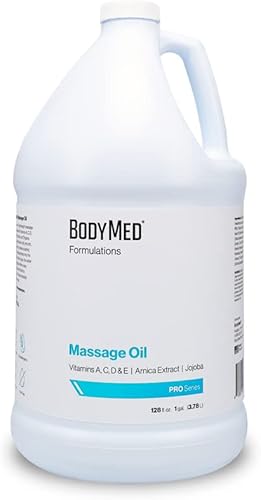Miniatura 9 de BodyMed Aceite de masaje Formulations, 1 gal. - Sin fragancia, aceite totalmente natural para terapia de masaje, certificado Leaping Bunny, con