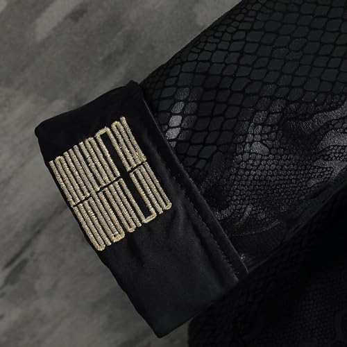 Men's Tang Suit Kung Fu Shirt Chinese Hanfu Traditional Clothes Long Sleeved Coat Tops4