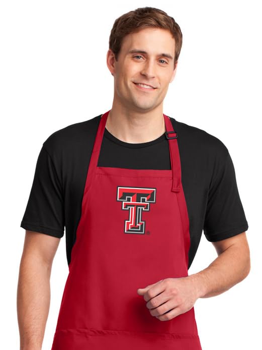 Broad Bay Large Texas Tech Mens Apron or Womens Aprons - Stain Resistant Fabric