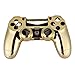 Produktbild ASHATA Kunststoff Gamepad Griff Gehäuse Shell Cover Controller Hard Case Ersatz Hülle für PS4 Slim (Gold)