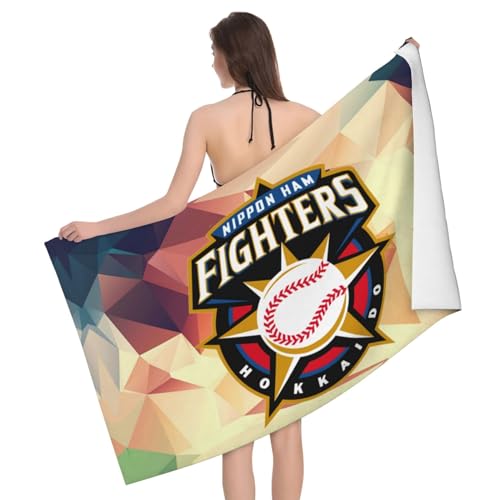 北海道日本ハムファイターズ バスタオルフェイスタオルマイクロファイバー タオル 80*130cm ホテル仕様 大判 高速吸水 速乾 耐久性 ふわふわ 肌触り