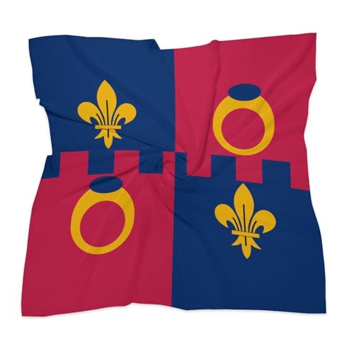 Flag of Montgomery County Maryland Womens Hair Bandanas Silk Kerchief Square Scarf Lightweight Satin Scarf Ornament 18"x18"3