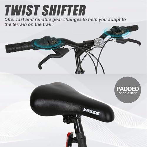 WEIZE 24 Inch Mountain Bike 18-Speed