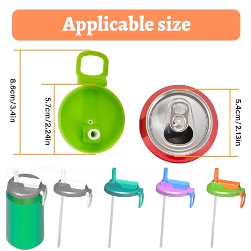 JEYORZY 4 Stück Dosenverschluss Getränkedosen,Dosendeckel mit Strohhalm, Auslaufsichere Dosenverschluss,Silikon Getränkedosen Deckel,Wiederverwendbare,für Strand,Familientreffen,Picknick