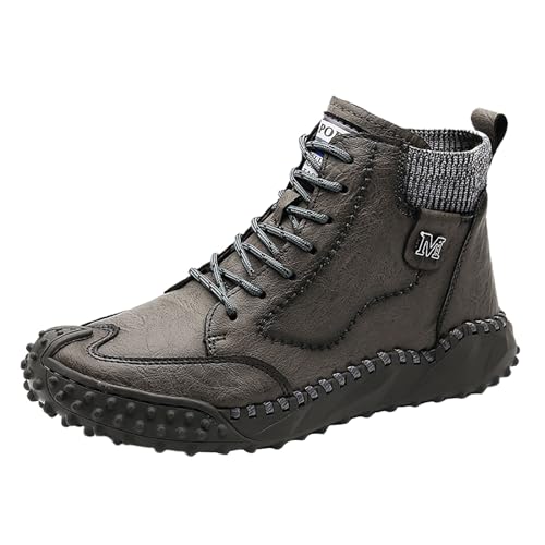 Bottes décontractées homme d'excellence avec tige haute et semelle épaisse robustes