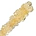 Gold Rock Candy Sugar Sticks - Original Sugar Flavored - 12 Individually Wrapped Gold Candy