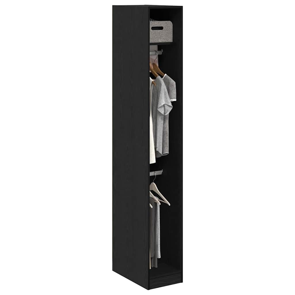 vidaXL Wardrobe with Shelf Old Wood 30 x 50 x 200 cm Engineered Wood, Minimalist Modern Wardrobe, Compact Storage Solution, Multi-Functional Clothing Organizer, Engineered Wood Design