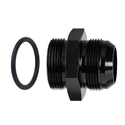 Image of EVIL ENERGY 20AN Flare to 20AN ORB Male Fuel Rail Adapter Fitting Black