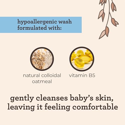 Aveeno Baby IV-ZU9B-SRDH Cleansing Therapy Moisturizing Baby Body Wash With Natural Oatmeal & Provitamin B5, Gentle Tear-Free Baby Bath Wash thumb #5