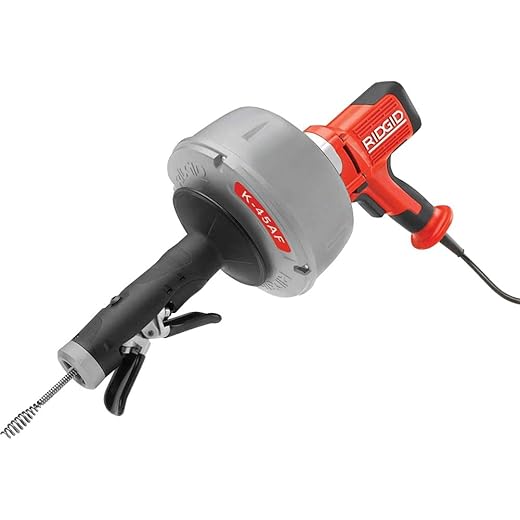 RIDGID 63703 DRAIN CLEANER, K-45AF 220-240 (with UK plug) Machine with AUTOFEED
